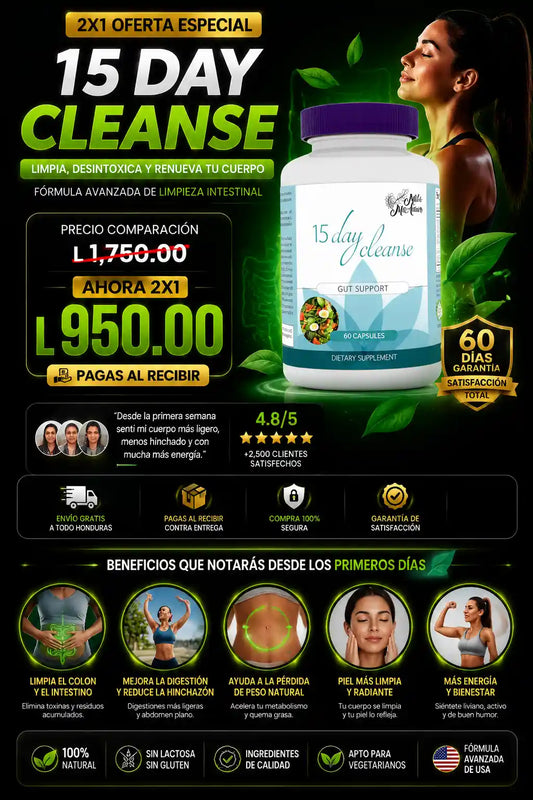 15 Day Cleanse, Mila Miamor, 30 caps.