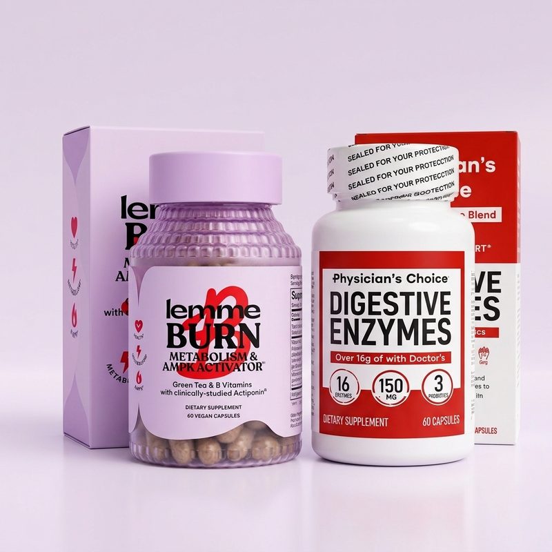 Combo Balance Femenino: Lemme Burn y Enzimas Digestivas Physician's Choice
